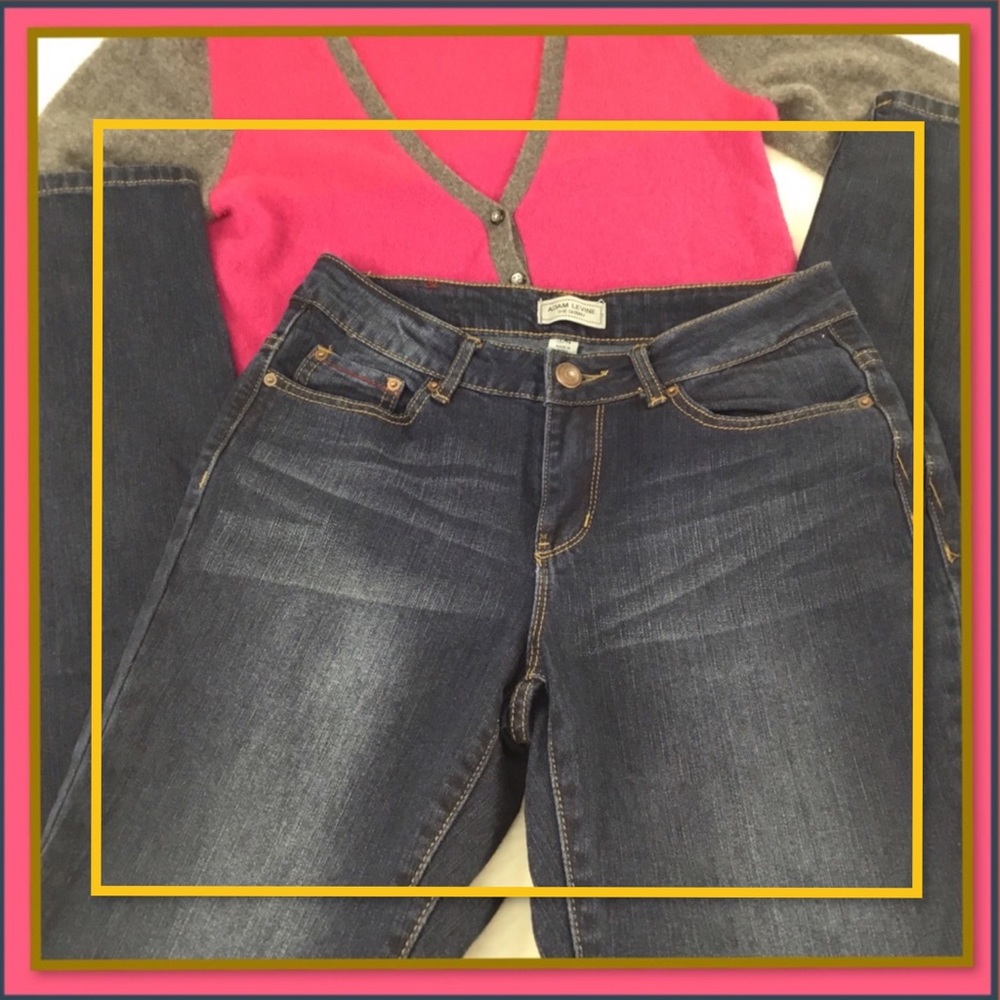 ADAM LEVINE WOMENS THE SKINNY DENIM JEANS 3/4